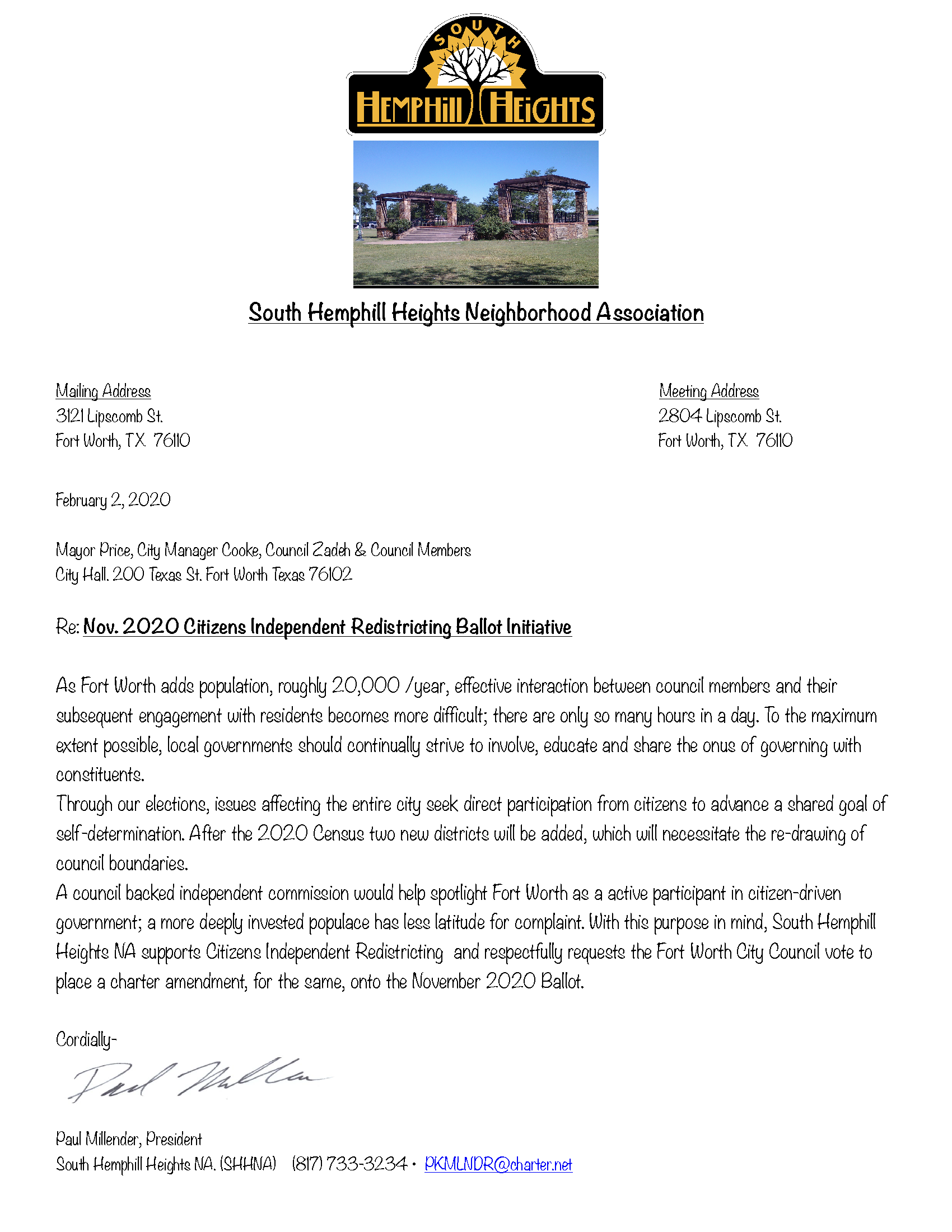 South Hemphill Heights Neighborhood Association